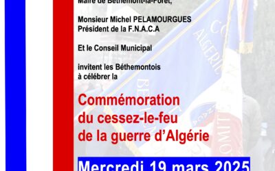 Commémoration du cessez-le-feu guerre d’Algérie