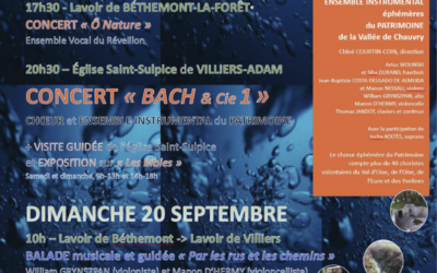 JOURNÉES EUROPÉENNES DU PATRIMOINE en Vallée de Chauvry